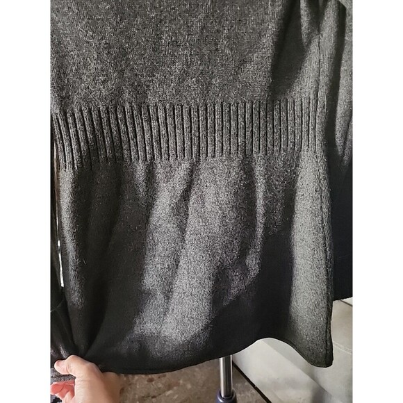 Athleta Chill Factor Sweater Coat Heavy WoolBlend Non Itch Sz S Charcoal Grey B7 - Picture 10 of 10